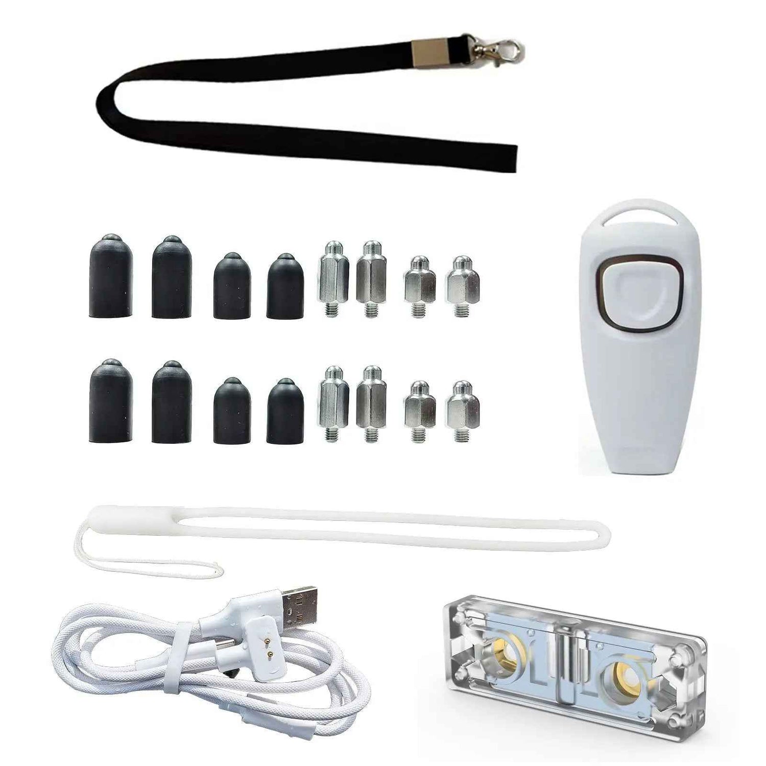 CASMINTON Dog Training Tools Set with Charging Cable for Effective Training