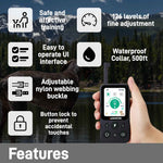 CASMINTON Waterproof Dog Training Collar with Remote Control for Effective Training blue