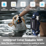 CASMINTON Waterproof Dog Training Collar with Remote Control for Effective Training blue