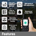 CASMINTON CRS01 Pro Dog Training Collar with LCD Display for Effective Training blue