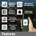 CASMINTON CRS01 Pro Dog Training Collar with LCD Display for Effective Training green