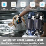 Tactical Navy 2-dog system showing IPX7 waterproof capabilities for active outdoor packs