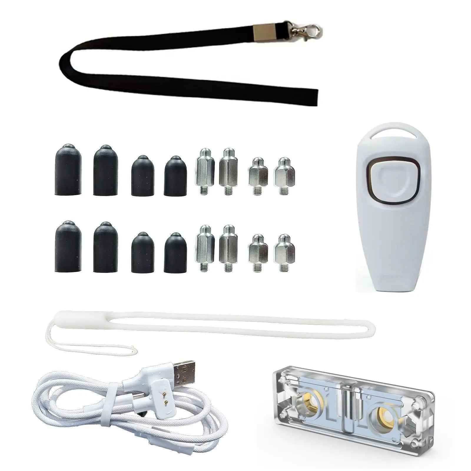 CASMINTON Dog Training Tools Set with Charging Cable for Effective Training