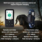 Tactical Navy blue shock collar with fast 1.8 hours charging time for 1-dog training
