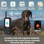 Visual human-computer interactive Tactical Navy remote for controlling 2 dogs at 4500ft distance